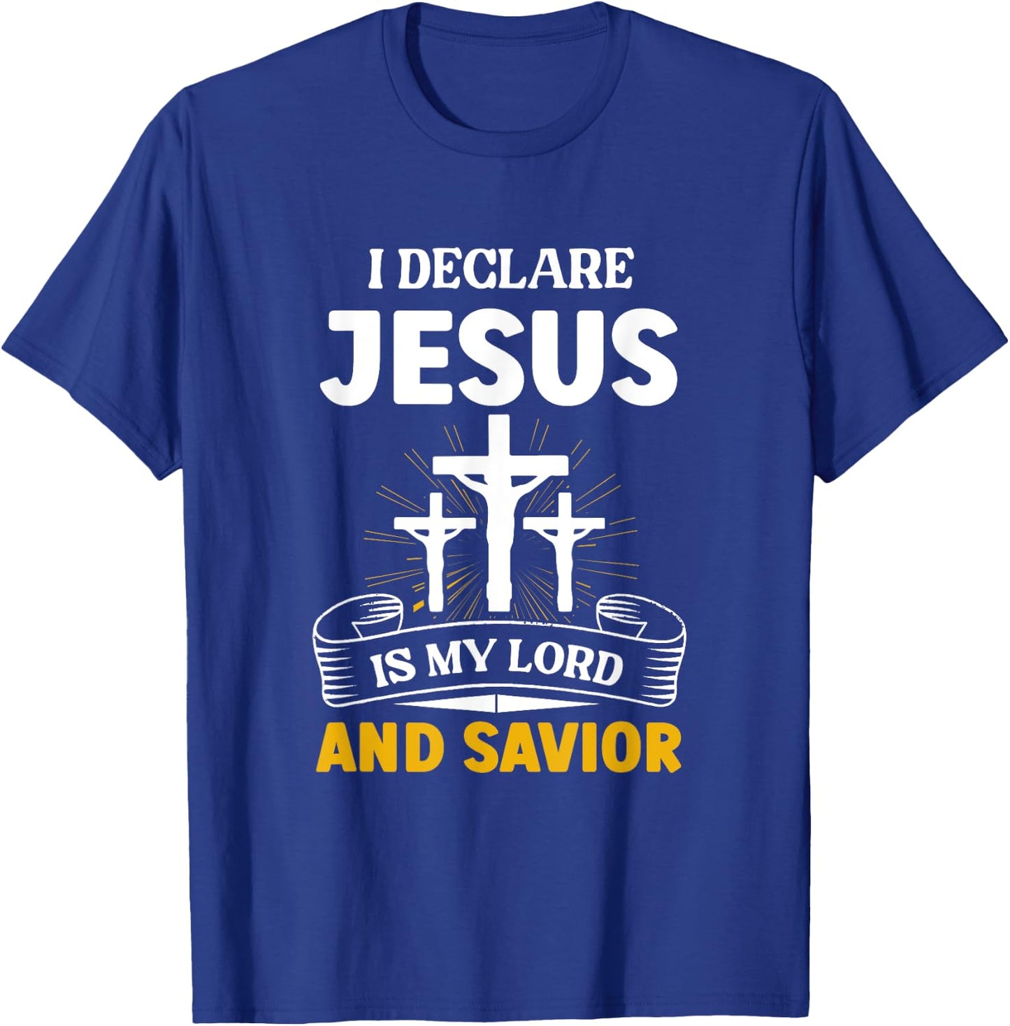 Religious Bible Church Jesus Is My Lord And Savior T-Shirt - T-Shirt | Royal