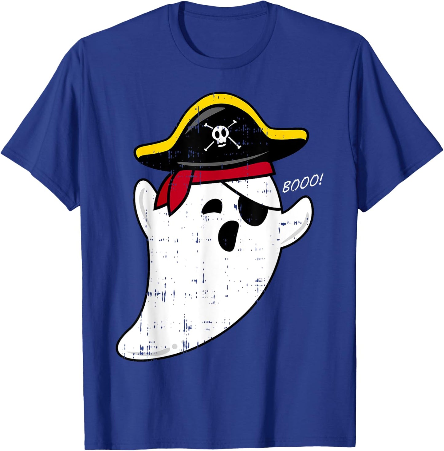 Scary Cute Ghost Pirate Boo Costume Easy Halloween Gifts T-Shirt - T-Shirt | Royal