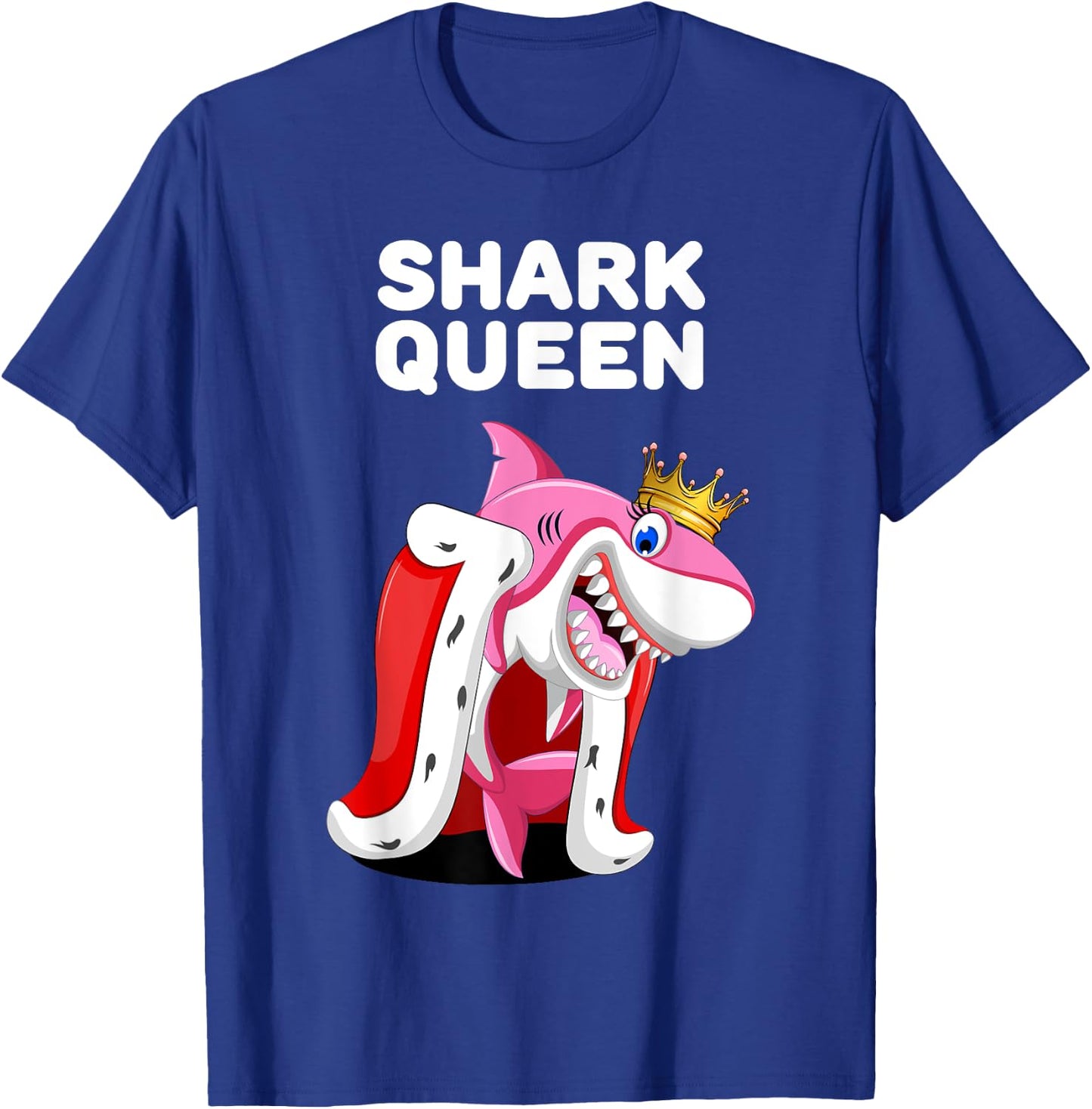 Shark Queen | Girls Shark | Shark T-Shirt - T-Shirt | Royal