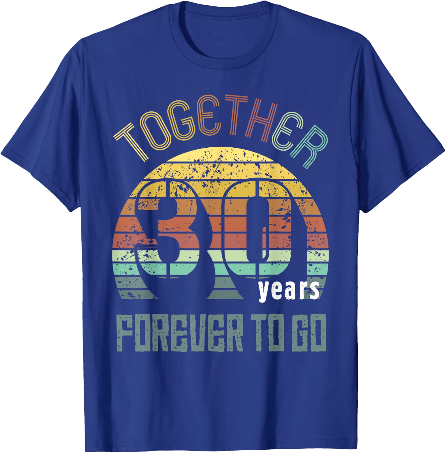 30th Years Wedding Anniversary Gifts For Couples Matching 30 T-Shirt - T-Shirt | Royal