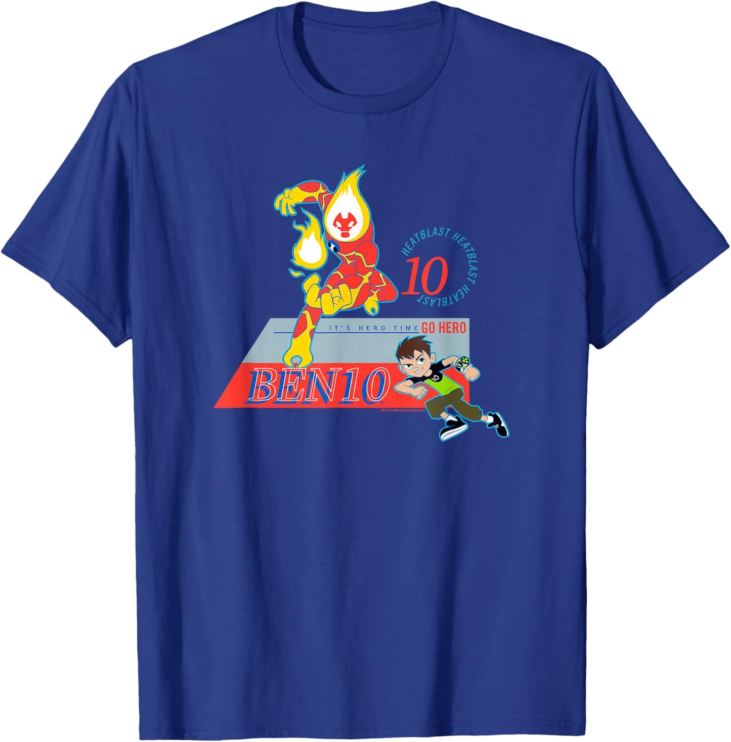 Ben 10 Heatblast T-Shirt - T-Shirt | Royal