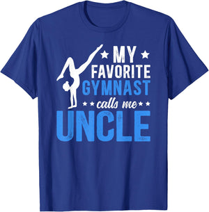 Proud Gymnastics Uncle Of A Gymnast Uncle T-Shirt - T-Shirt | Royal