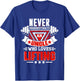 Never Underestimate Uncle Gym Workout Fitness Weightlifting T-Shirt - T-Shirt | Royal