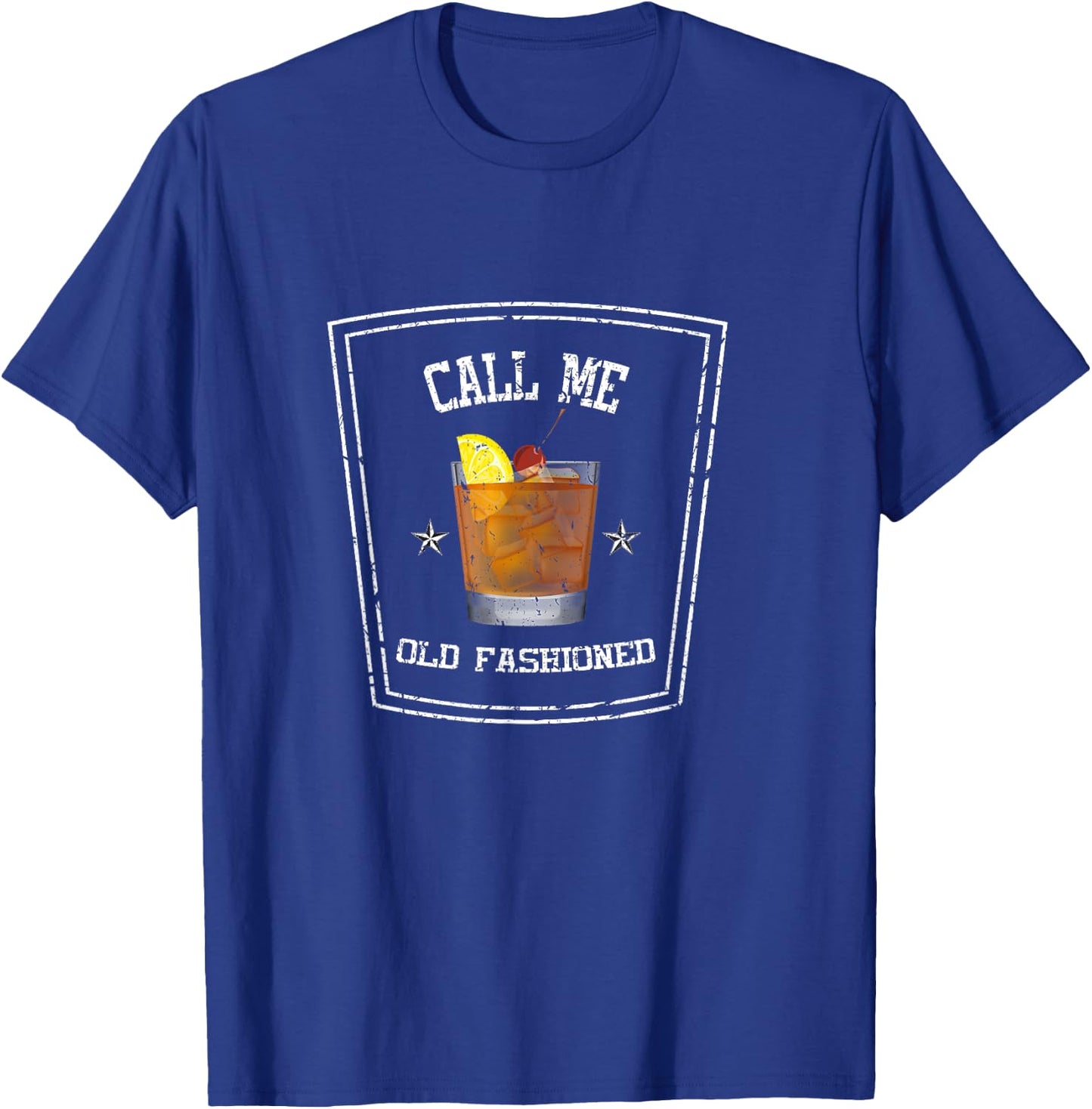 Funny Call Me Old Fashioned Bourbon Whiskey Lover T-Shirt - T-Shirt | Royal