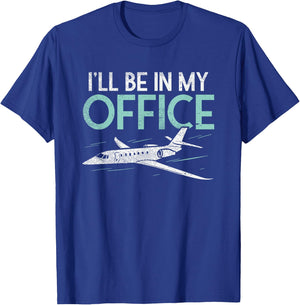 Funny Pilot Aviation T-Shirt - T-Shirt | Royal