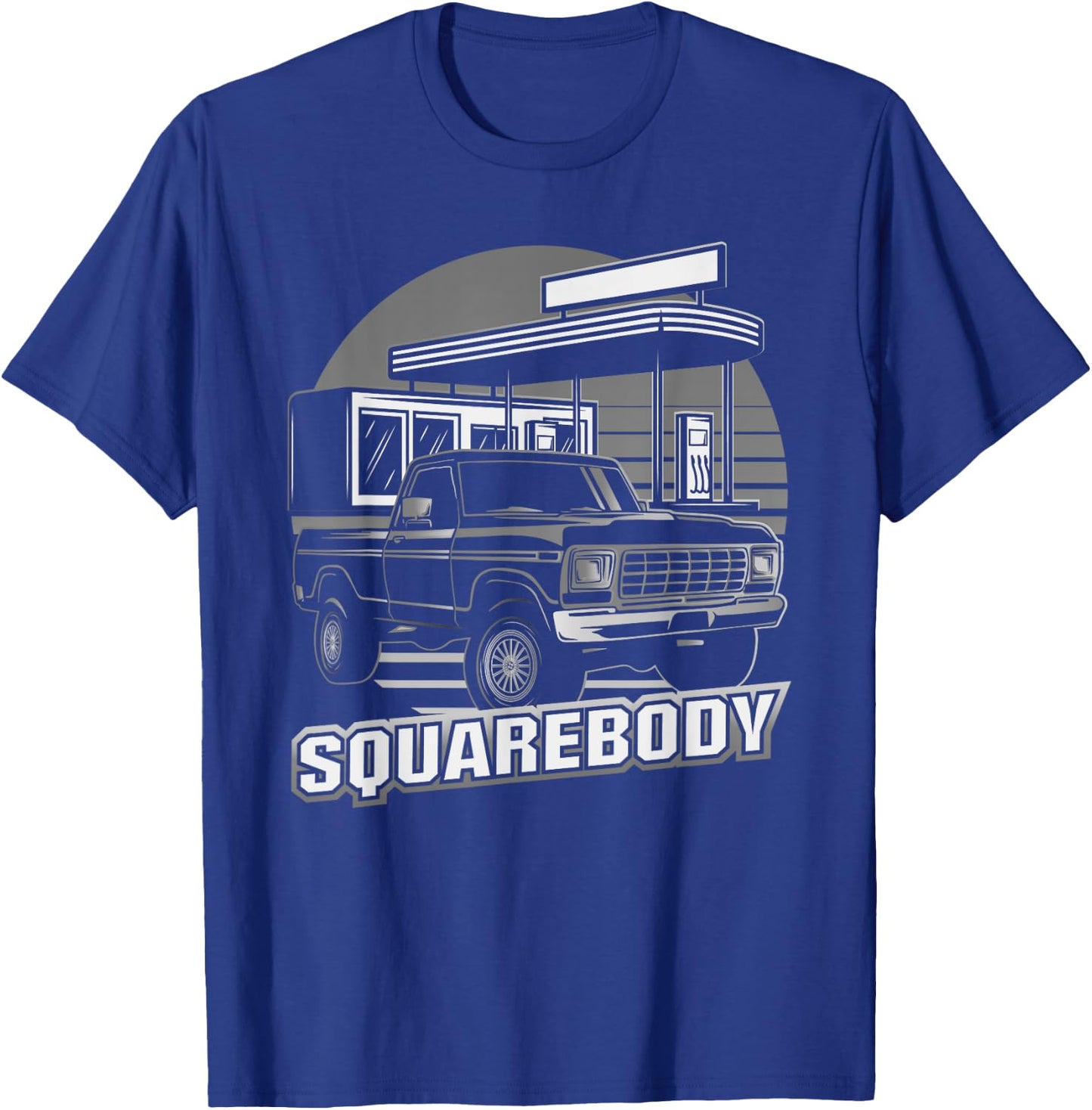 Square Body Truck Classic Squarebody Old Vintage Retro T-Shirt - T-Shirt | Royal