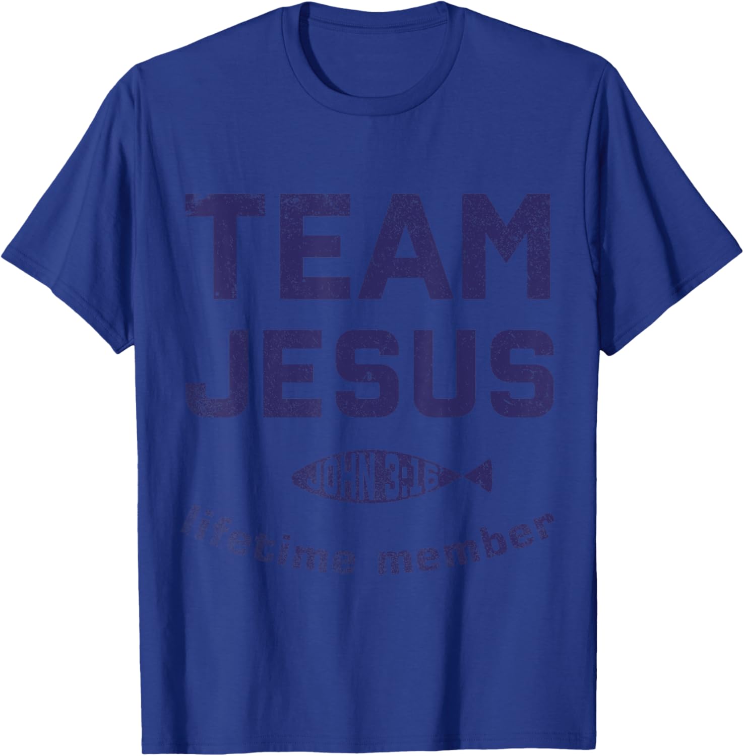 God Believer Jesus Christian Lord Jesus Team T-Shirt - T-Shirt | Royal