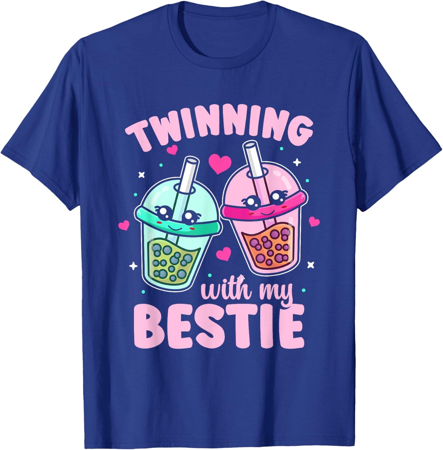 Friends Matching Twins Day Twinning With My Bestie T-Shirt - T-Shirt | Royal