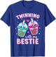 Friends Matching Twins Day Twinning With My Bestie T-Shirt - T-Shirt | Royal