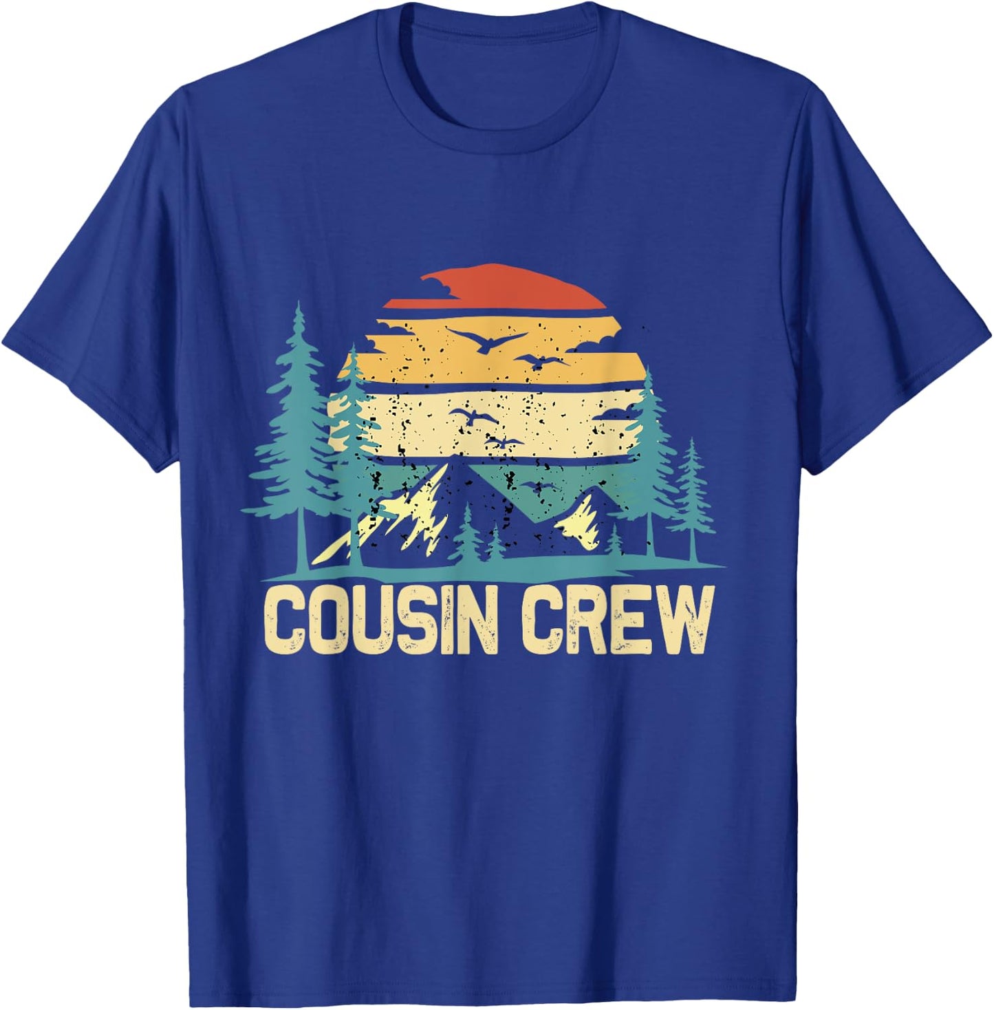 Cousin Crew Camping Friends Summer Family Vacation Men Women Kids T-Shirt - T-Shirt | Royal