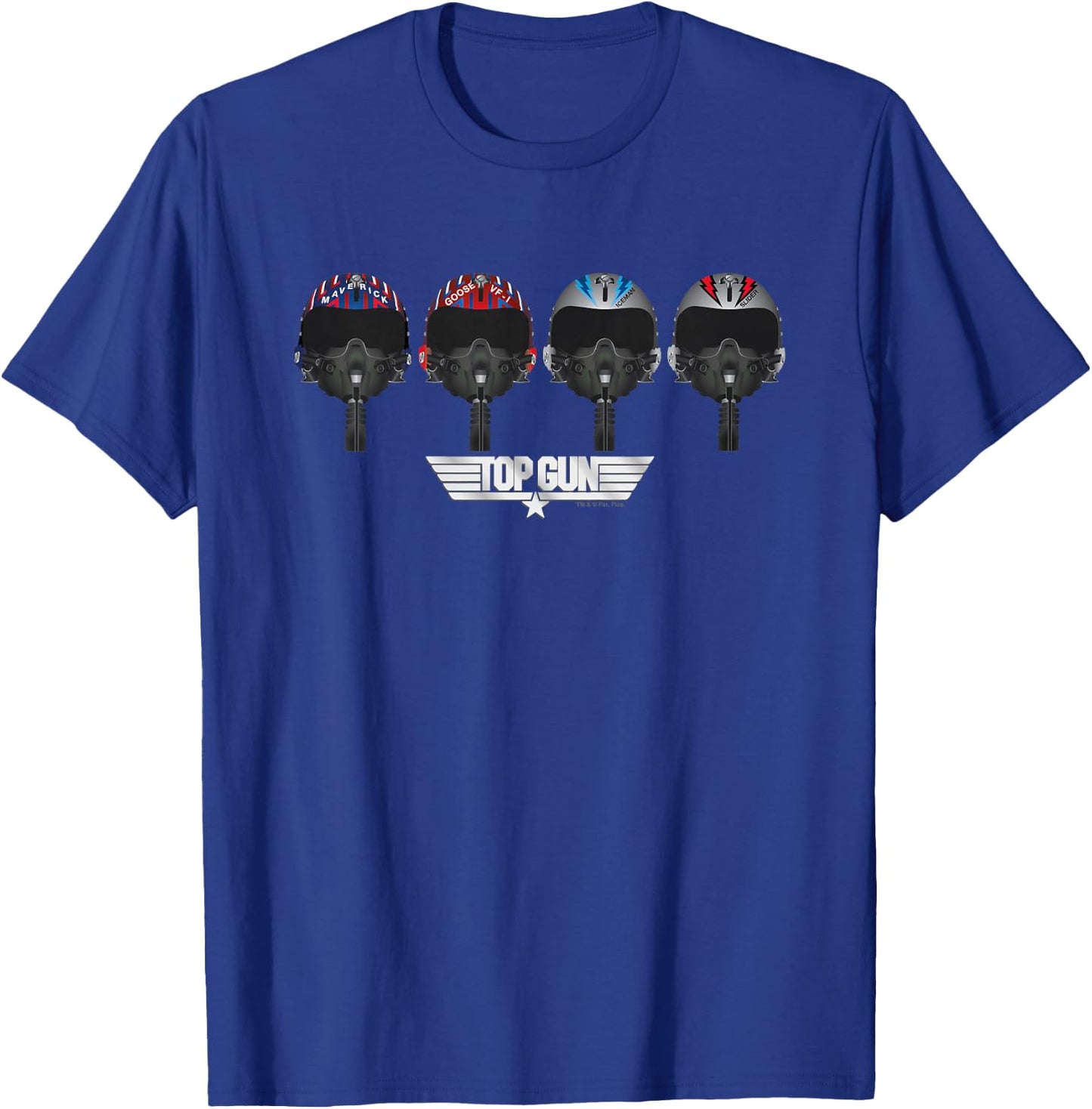 Top Gun Maverick & Co Pilot Helmets Kids T-Shirt - T-Shirt | Royal