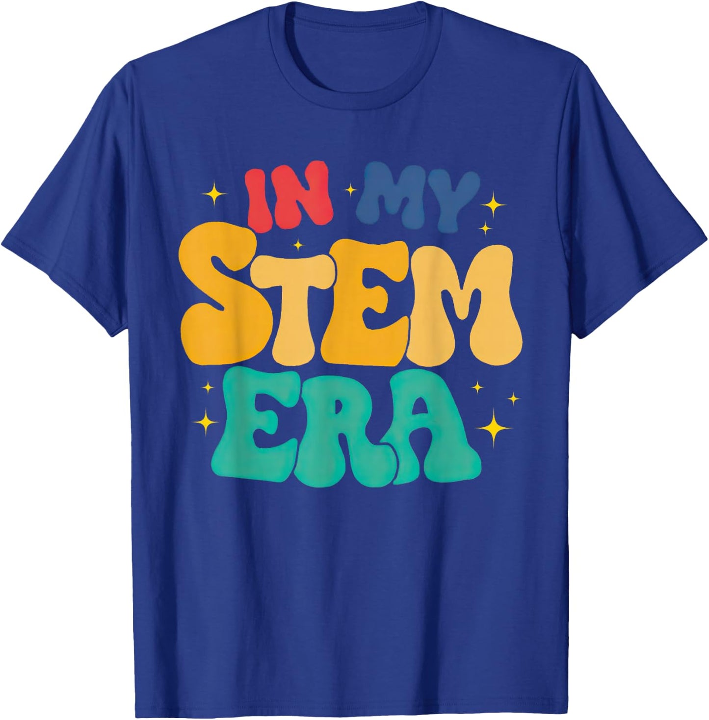 Groovy In My Stem Era Science Teacher Women In Stem T-Shirt - T-Shirt | Royal
