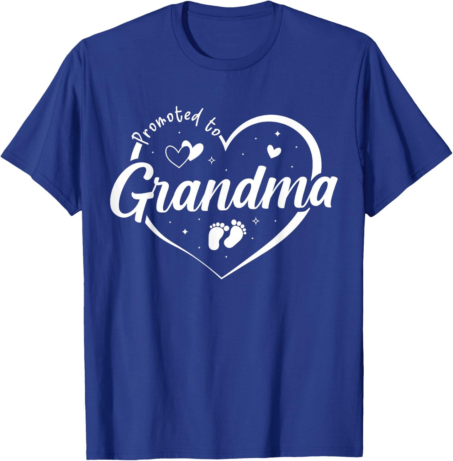 Promoted to Grandma Soon to Be Grandmom New Gigi Funny Heart T-Shirt - T-Shirt | Royal