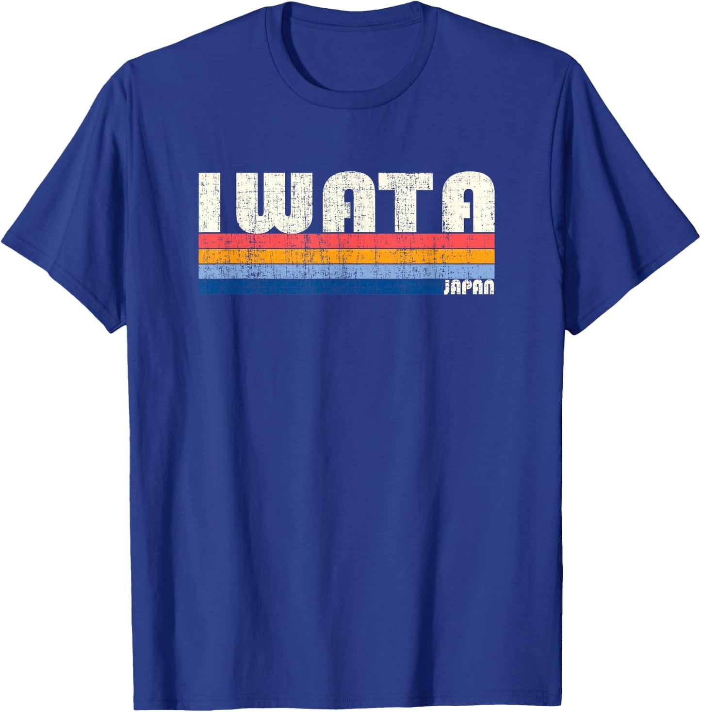 Retro Vintage 70s 80s Style Iwata, Japan T-Shirt - T-Shirt | Royal