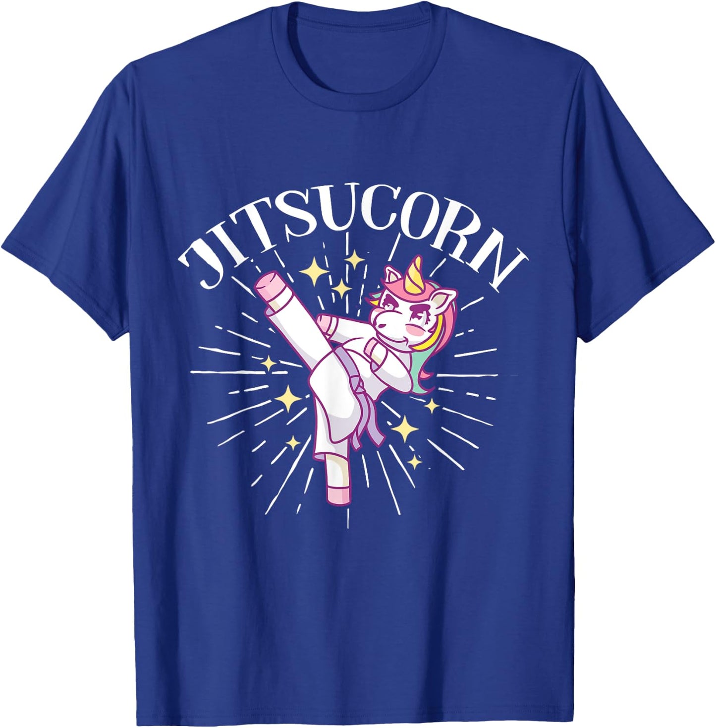 Brazilian Jiu Jitsu MMA Bjj Hugger Unicorn Jitsucorn T-Shirt - T-Shirt | Royal