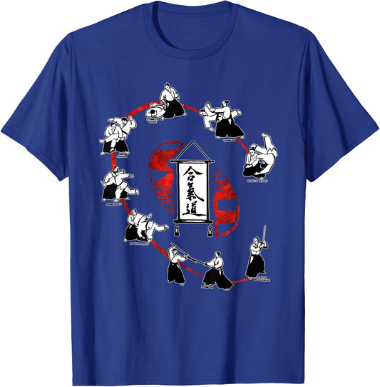 Aikido Dojo, Complete AIkido Training T-Shirt - T-Shirt | Royal