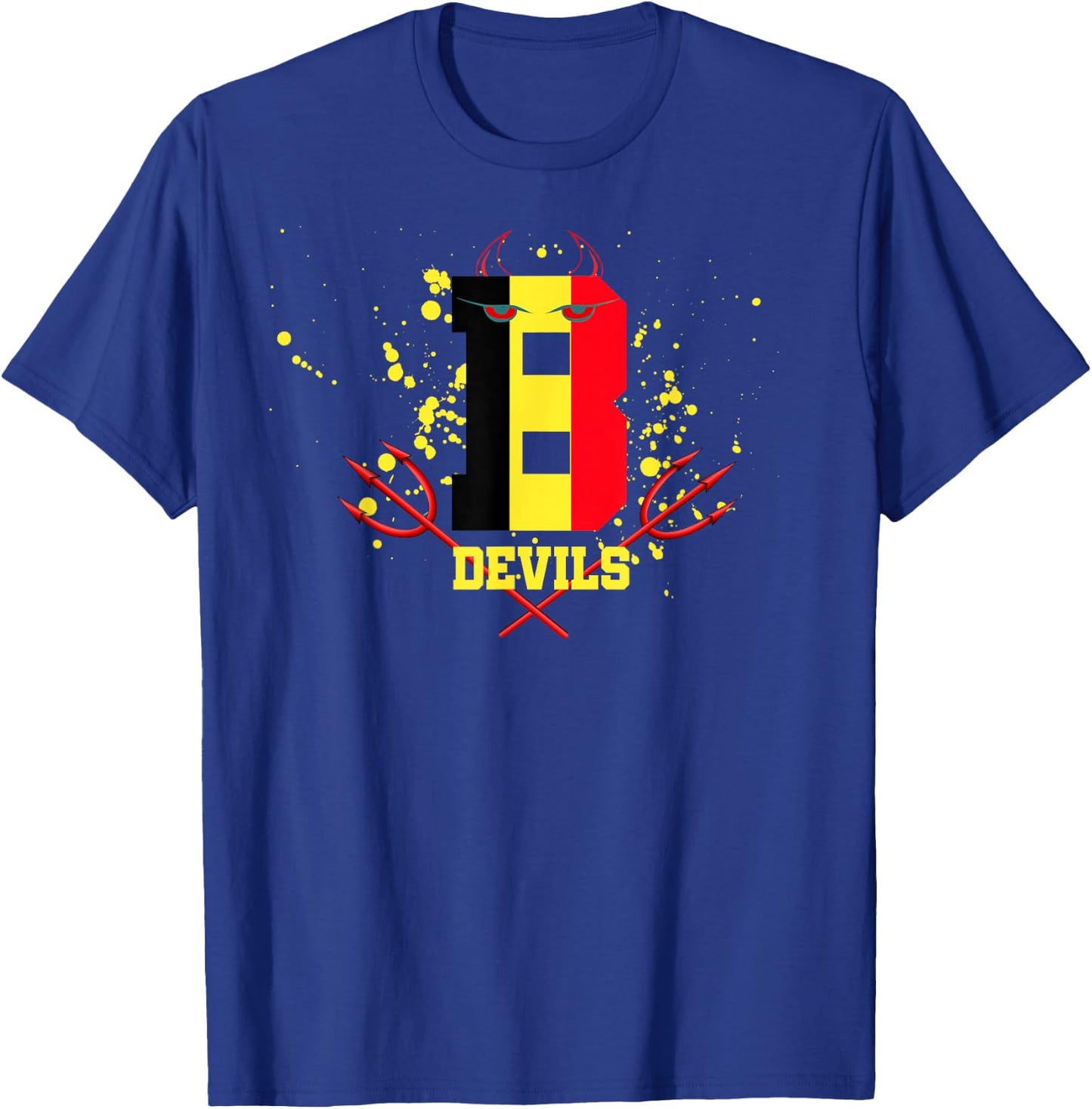 Belgium Devils Soccer Sport T-Shirt - T-Shirt | Royal