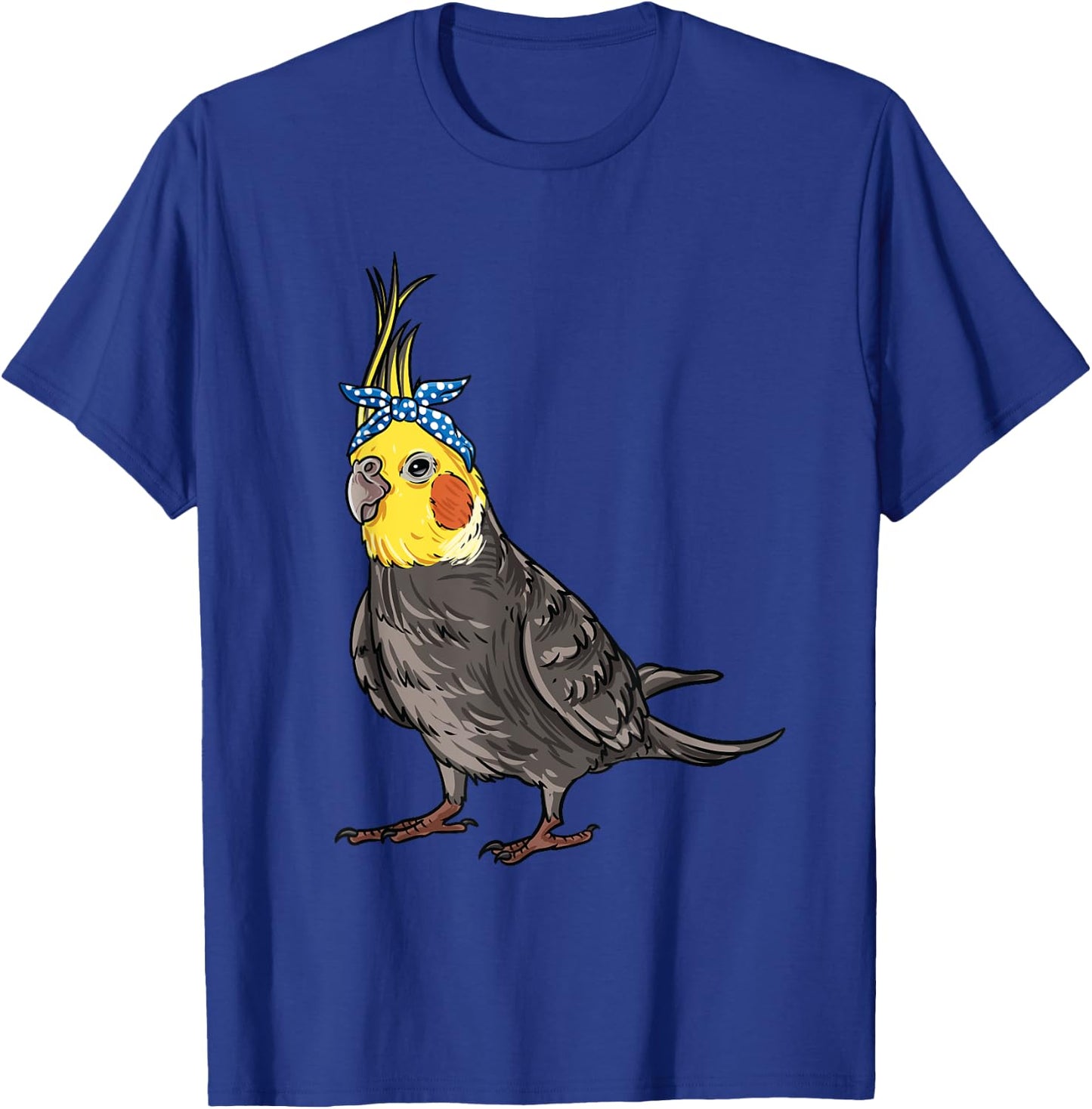 Cockatiel Gift Bird Lovers- Adorable Headband Cockatiel T-Shirt - T-Shirt | Royal