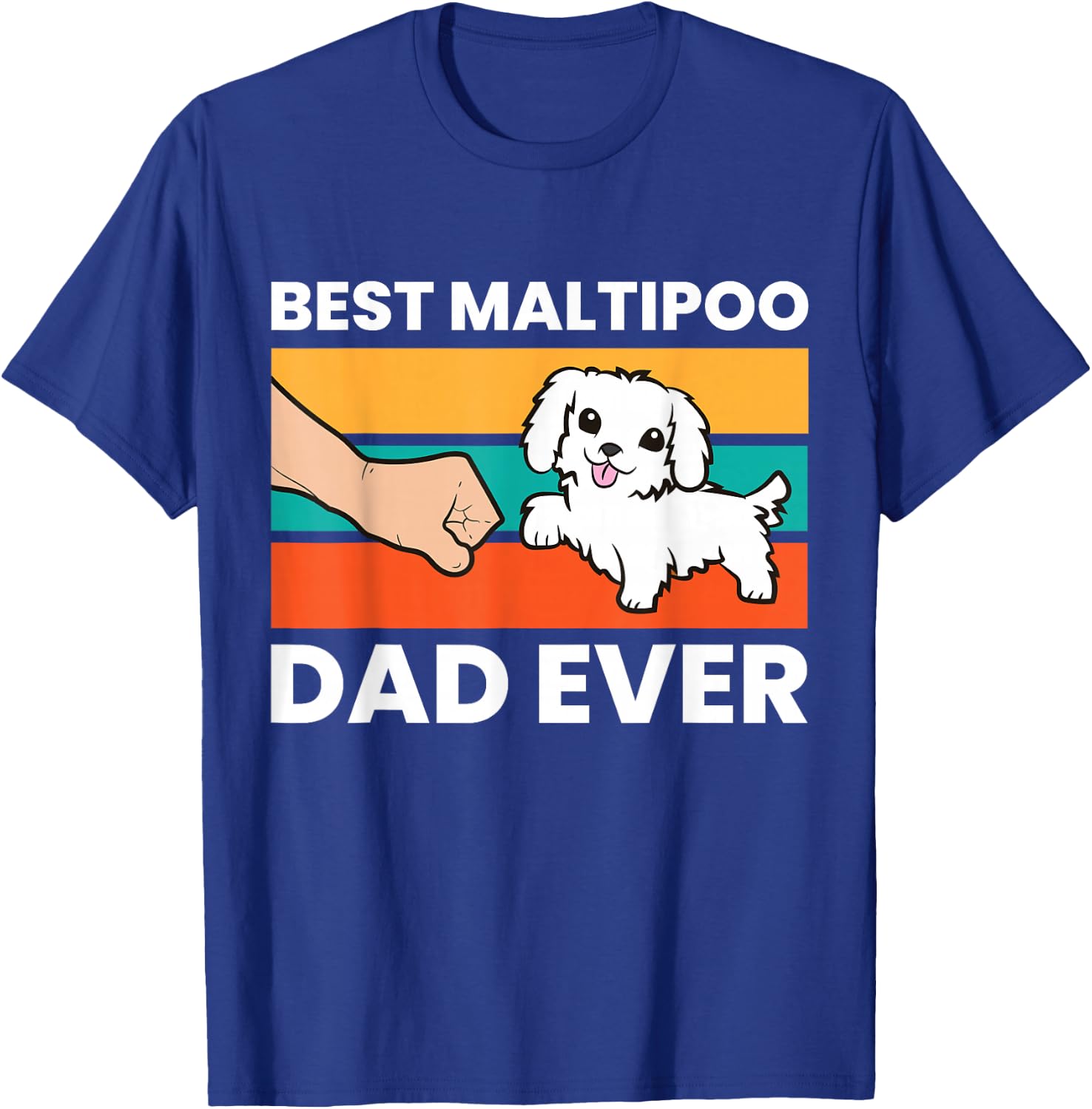 Best Maltipoo Dad Ever Pet Maltipoo Dog T-Shirt - T-Shirt | Royal