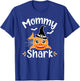 Mommy Shark Funny Halloween Mommy Announcement T-Shirt - T-Shirt | Royal