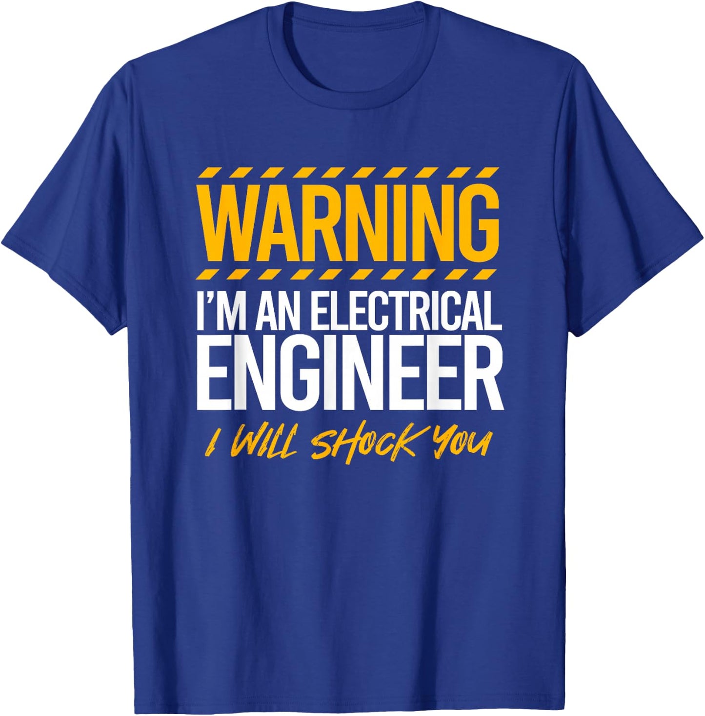 Electrical Engineer Electrician Black , -Adults, Small, Short Sleeve, Classic Fit, Cotton 60% Polyester 40% T-Shirt - T-Shirt | Royal