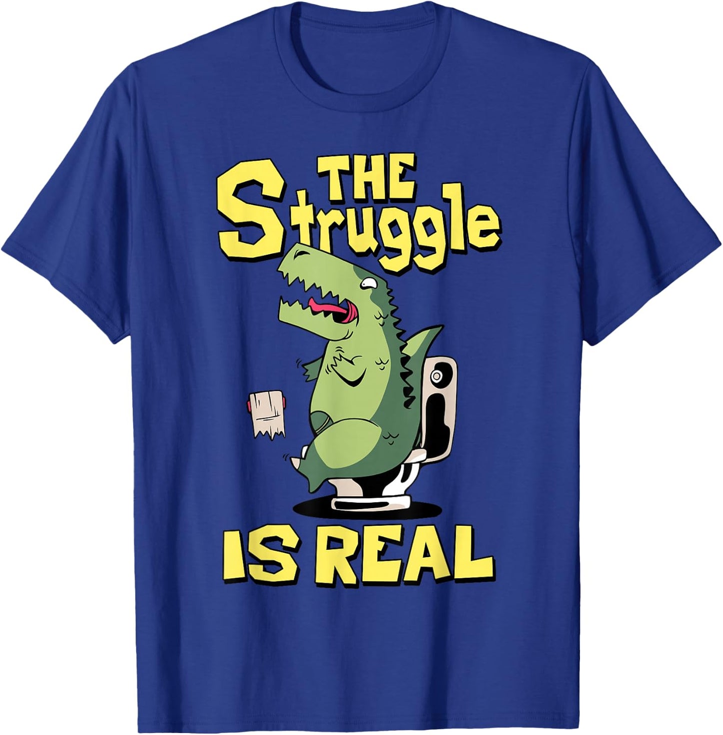 The Struggle is Real Trex Short Arm T Rex Funny T-Shirt - T-Shirt | Royal