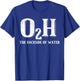 O2H Backside of Water Vintage Retro Distressed Black T-Shirt - T-Shirt | Royal