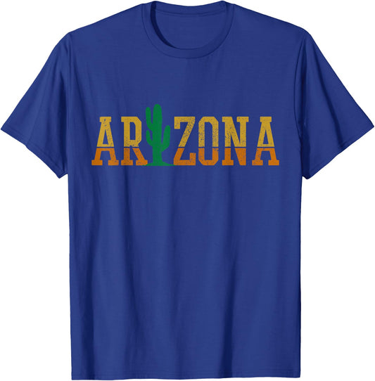 Arizona Cactus USA Souvenir T-Shirt - T-Shirt | Royal
