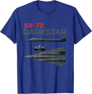 Fun American Military Aviation SR-72 Blackbird II In Action. T-Shirt - T-Shirt | Royal