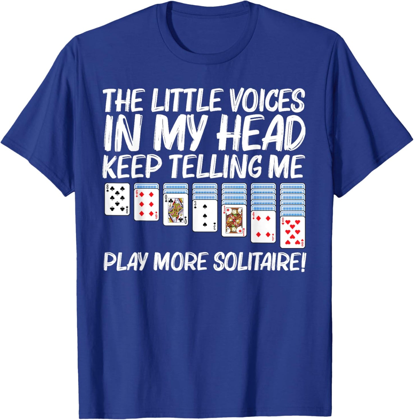 Solitaire Gift Women Card Game Player Solitaire Game T-Shirt - T-Shirt | Royal