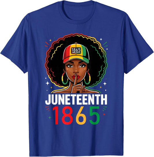 Juneteenth Black American 1865 Juneteenth Women T-Shirt - T-Shirt | Royal