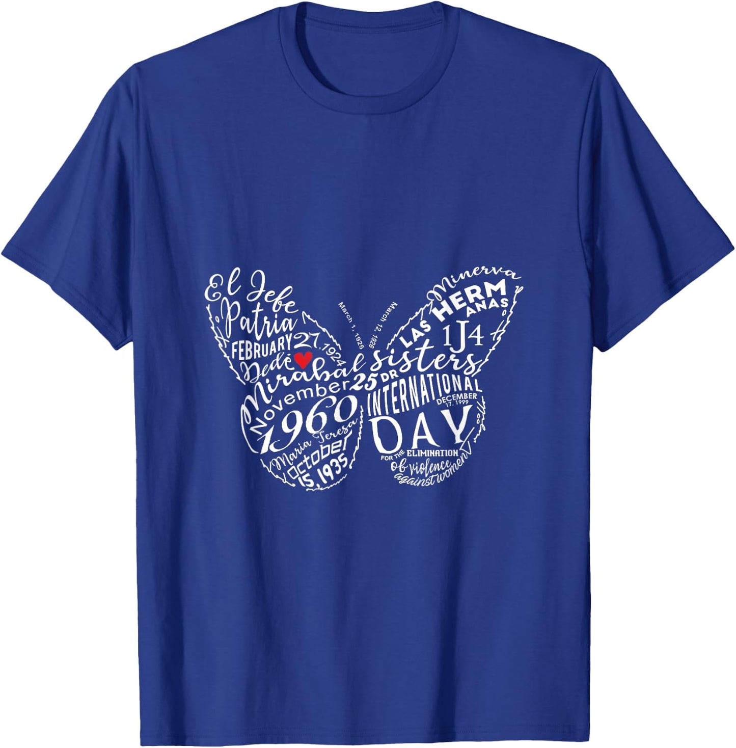Mirabal sister's Symbol T-Shirt - T-Shirt | Royal