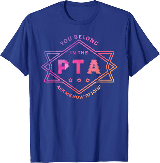 PTA Promotion Graphic - School Parent Teacher Association Men Women Girls Kids T-Shirt - T-Shirt | Royal