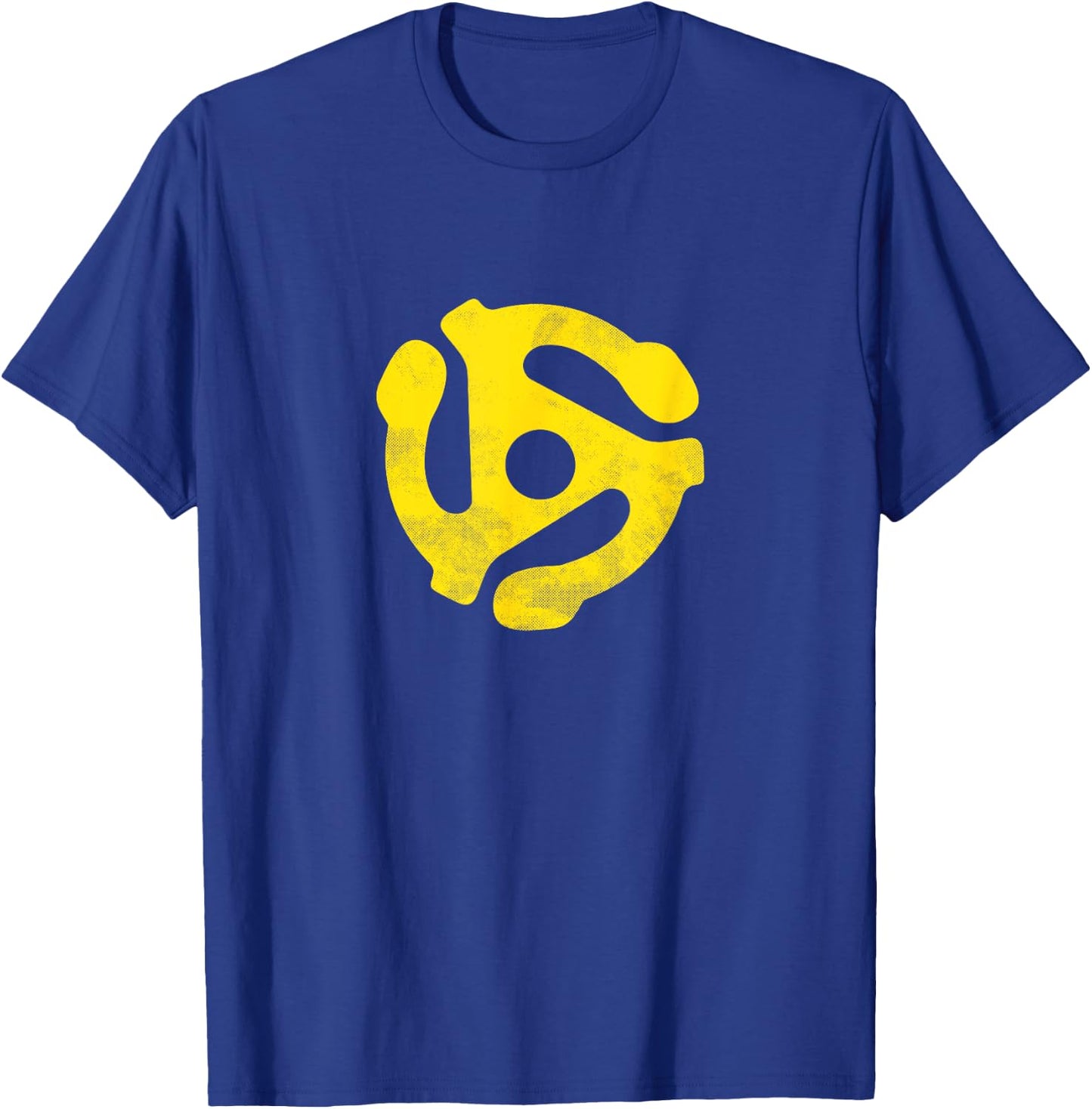 45 Vinyl Record Insert - distressed T-Shirt - T-Shirt | Royal