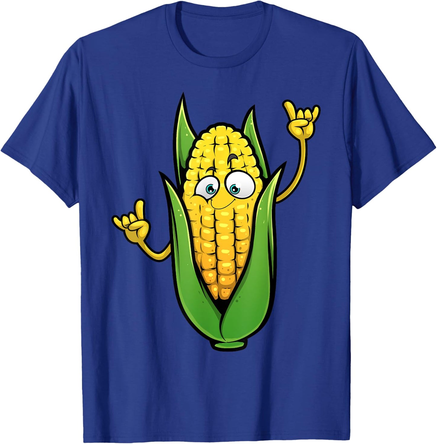 Funny Corn On The Cob Designs Women Farmers Food T-Shirt - T-Shirt | Royal