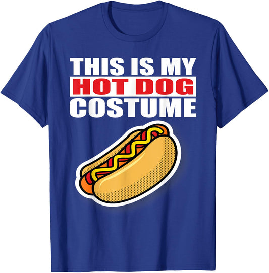 This Is My Hotdog Costume Halloween Men Women Kids T-Shirt - T-Shirt | Royal