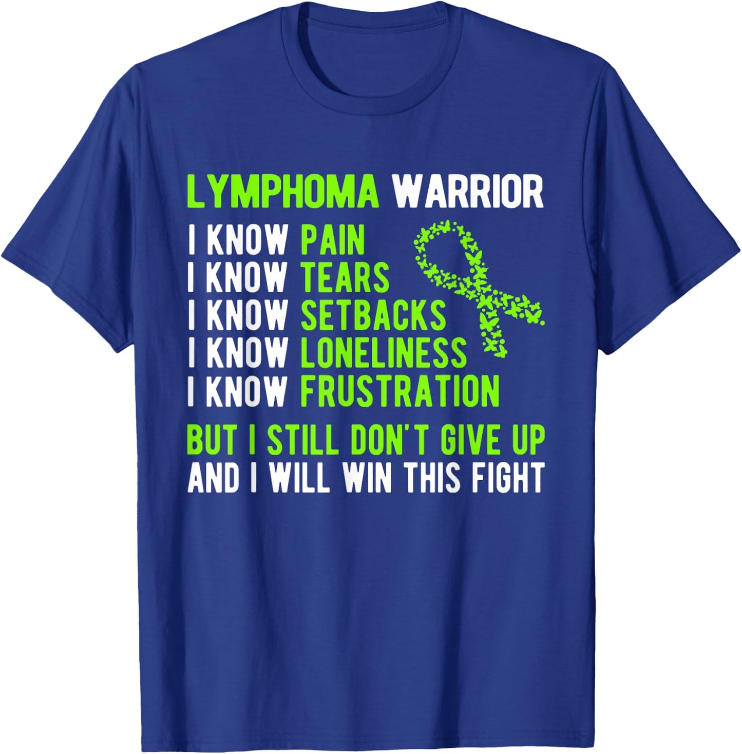 Lymphoma Warrior Lymphoma Awareness T-Shirt - T-Shirt | Royal