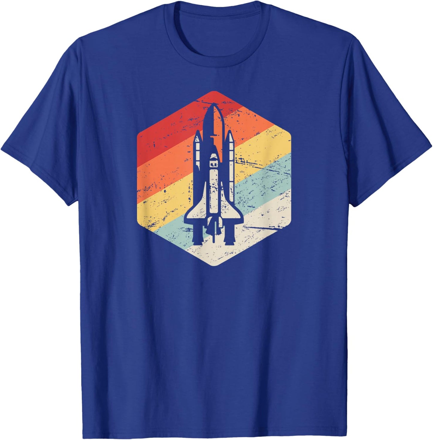 Retro Vintage Space Shuttle / United States Space Shuttle T-Shirt - T-Shirt | Royal