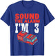 Kids Sound The Alarm Im 3 Fire Engine Truck 3rd Birthday Boys T-Shirt - T-Shirt | Royal