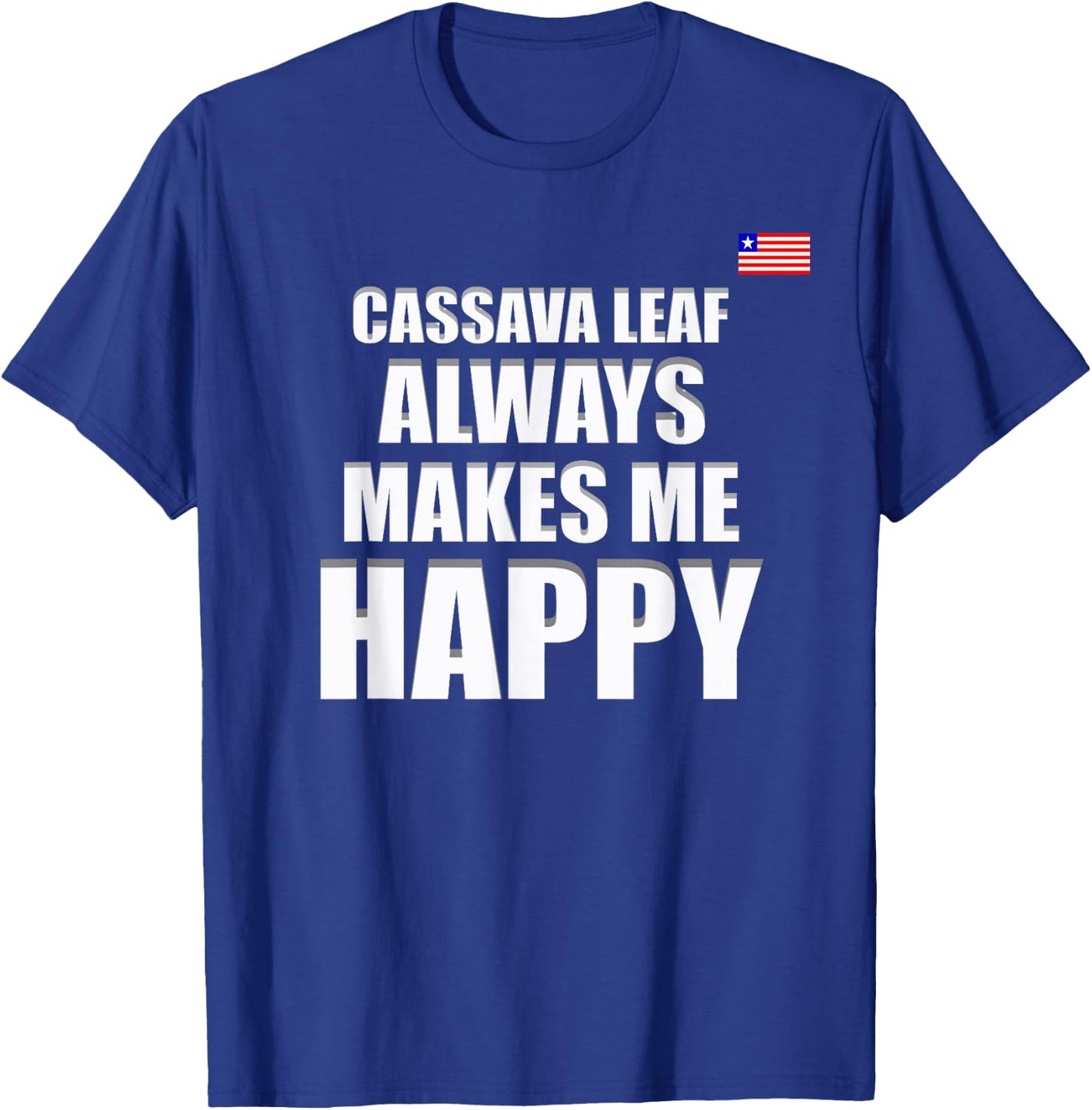 Liberian Food, Liberia Flag, Cassava Leaf, Liberia T-Shirt - T-Shirt | Royal