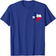 Texas State Flag Map Vintage Distressed T-Shirt - T-Shirt | Royal