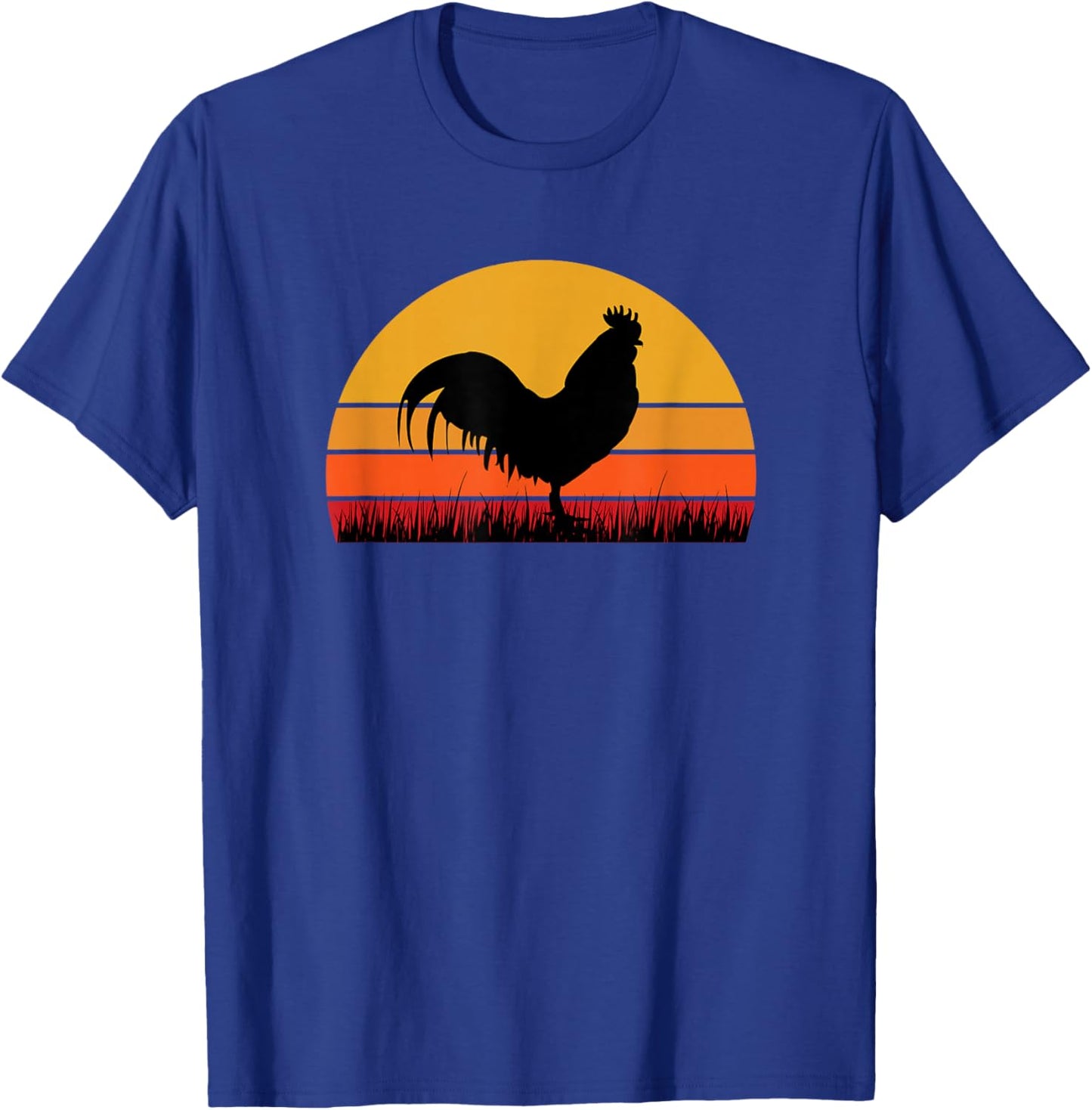 Rooster Chicken - Farm Farming Farmer Backyard Cute Funny T-Shirt - T-Shirt | Royal