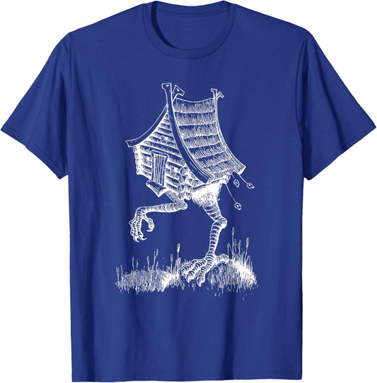 House of Baba Yaga Slavic Folklore Russia Fairy Tale Art T-Shirt - T-Shirt | Royal