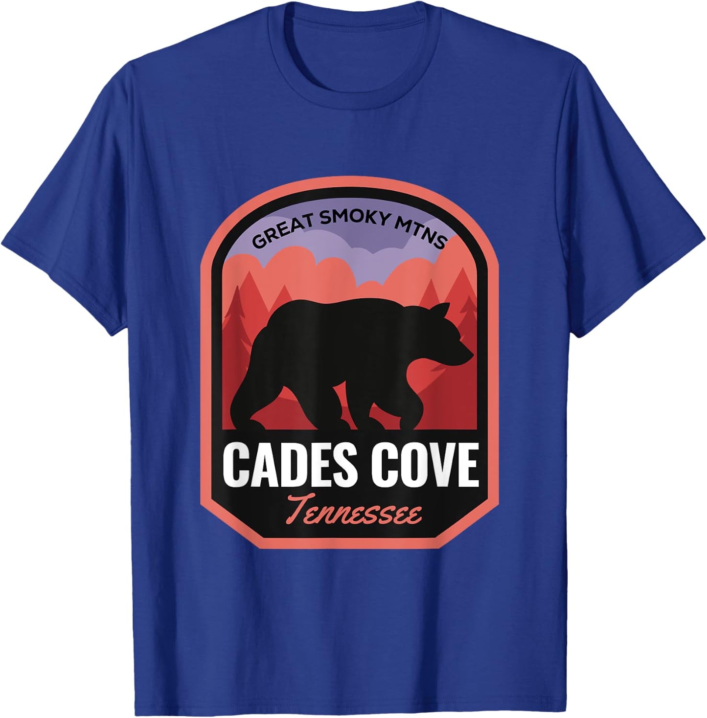 Cades Cove Great Smoky Mtns Tennessee T-Shirt - T-Shirt | Royal