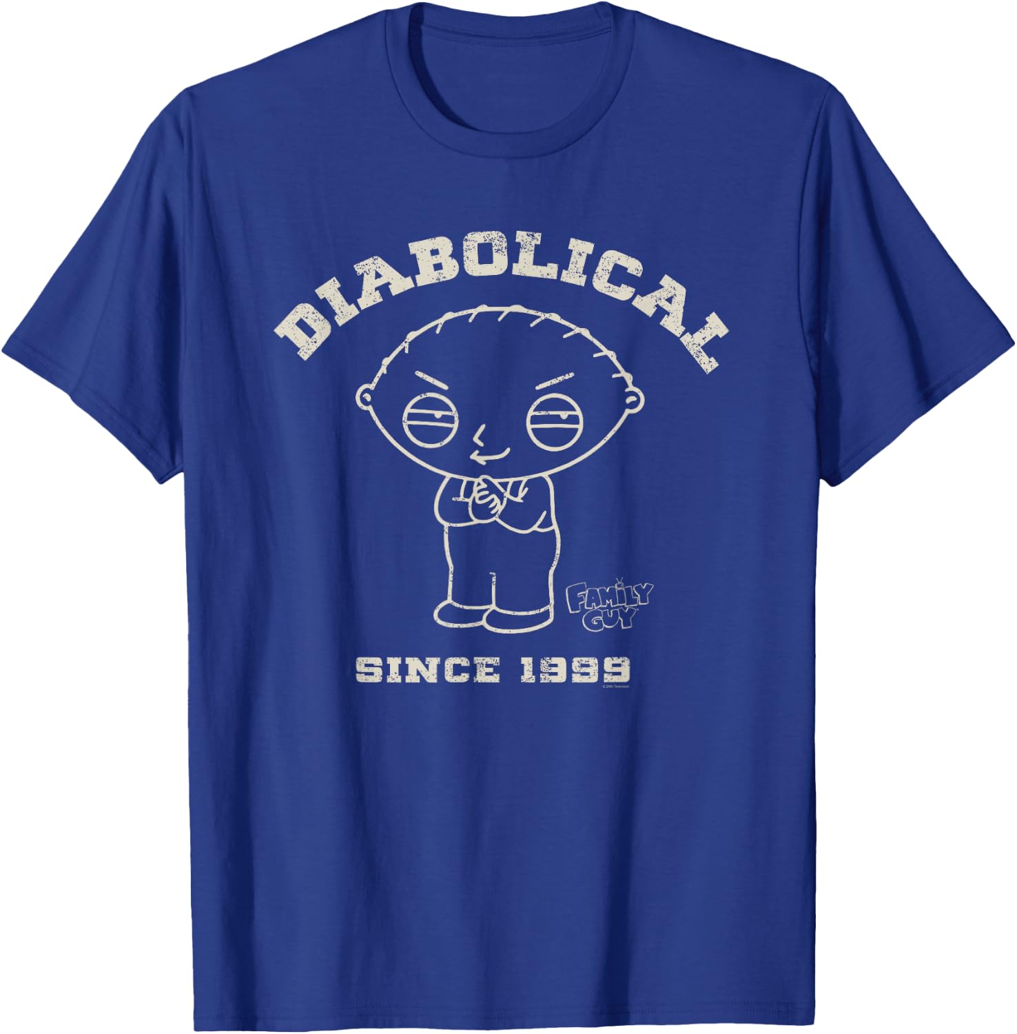 Family Guy Stewie Diabolical Since 1999 T-Shirt - T-Shirt | Royal