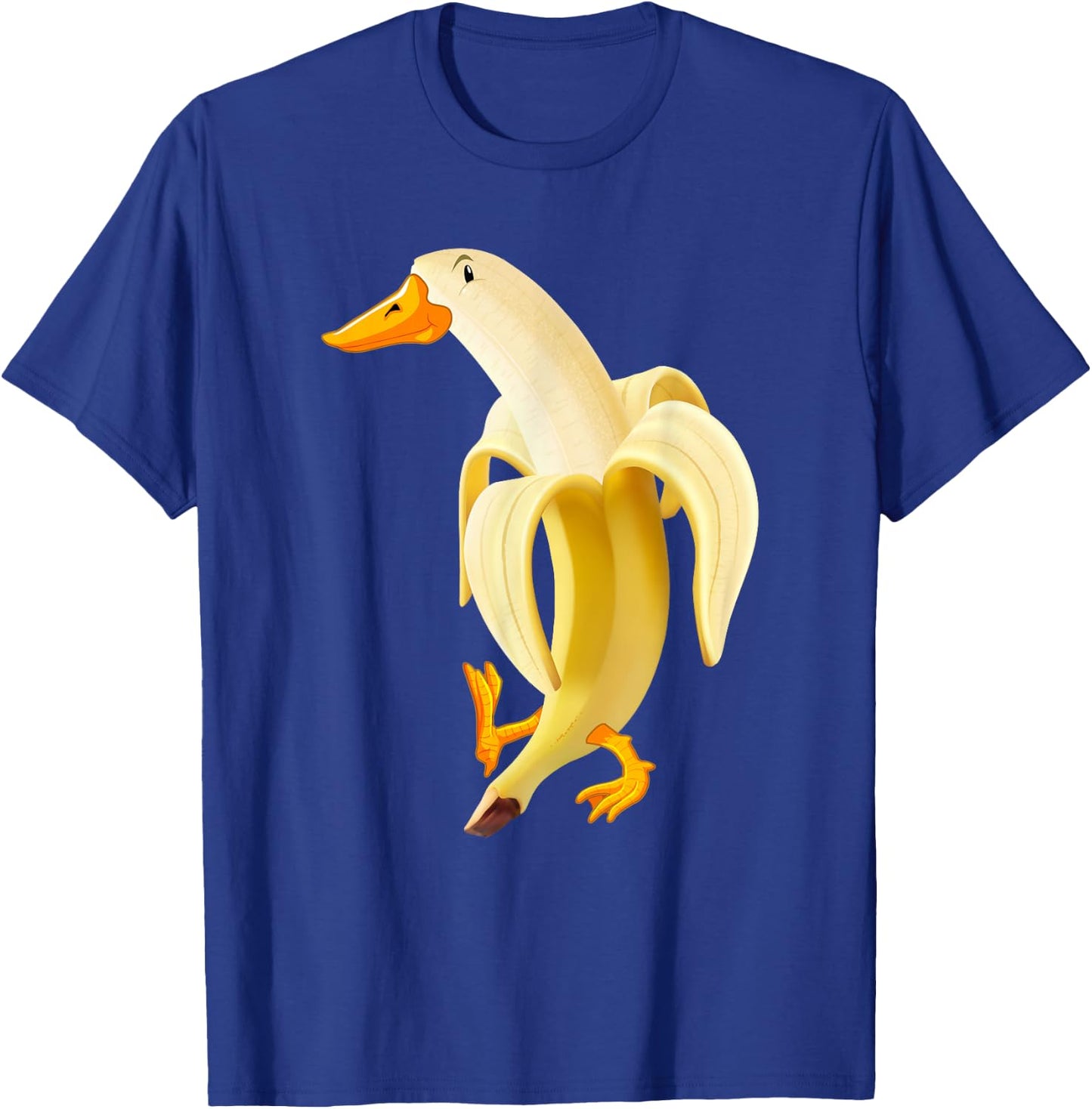Duck In Banana Funny T-Shirt - T-Shirt | Royal