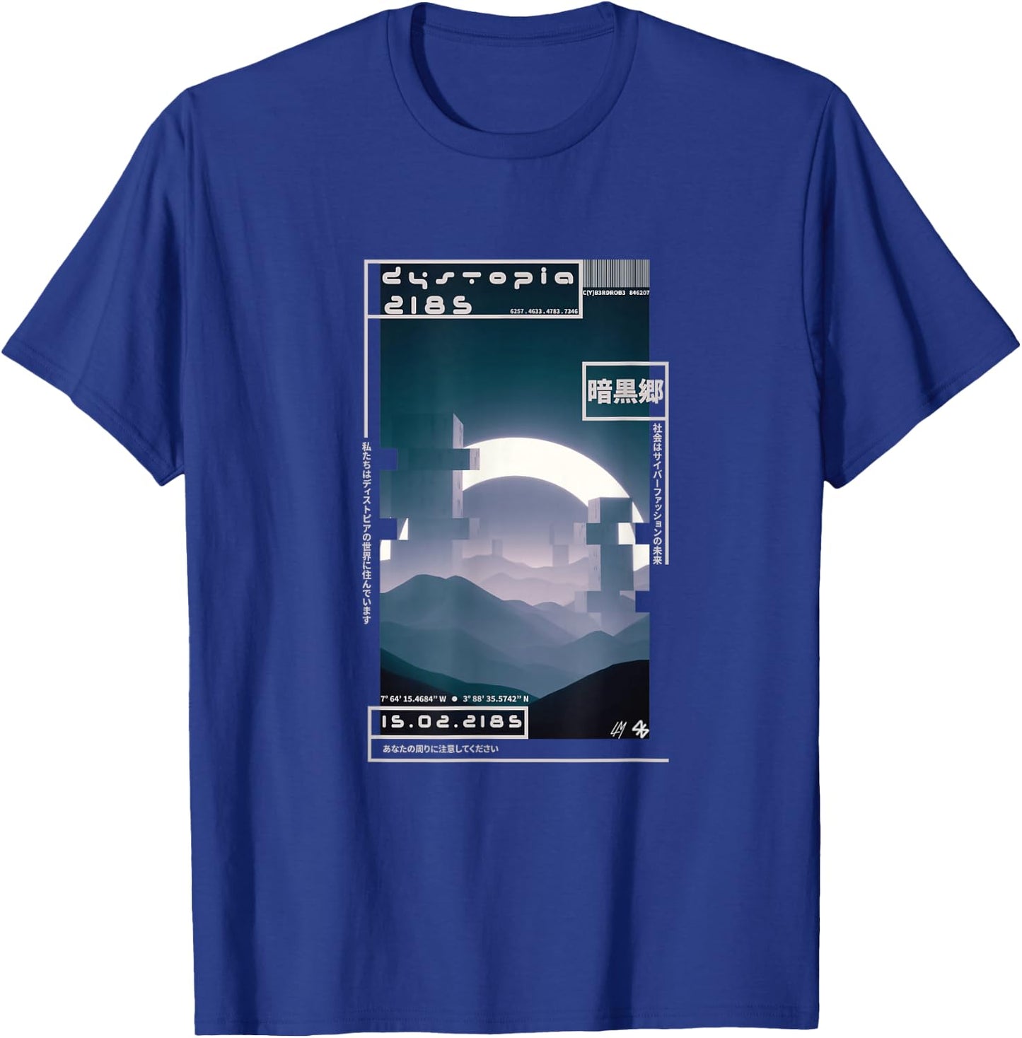 Techwear Cyberpunk Streetwear Japanese Dystopia 2185 T-Shirt - T-Shirt | Royal