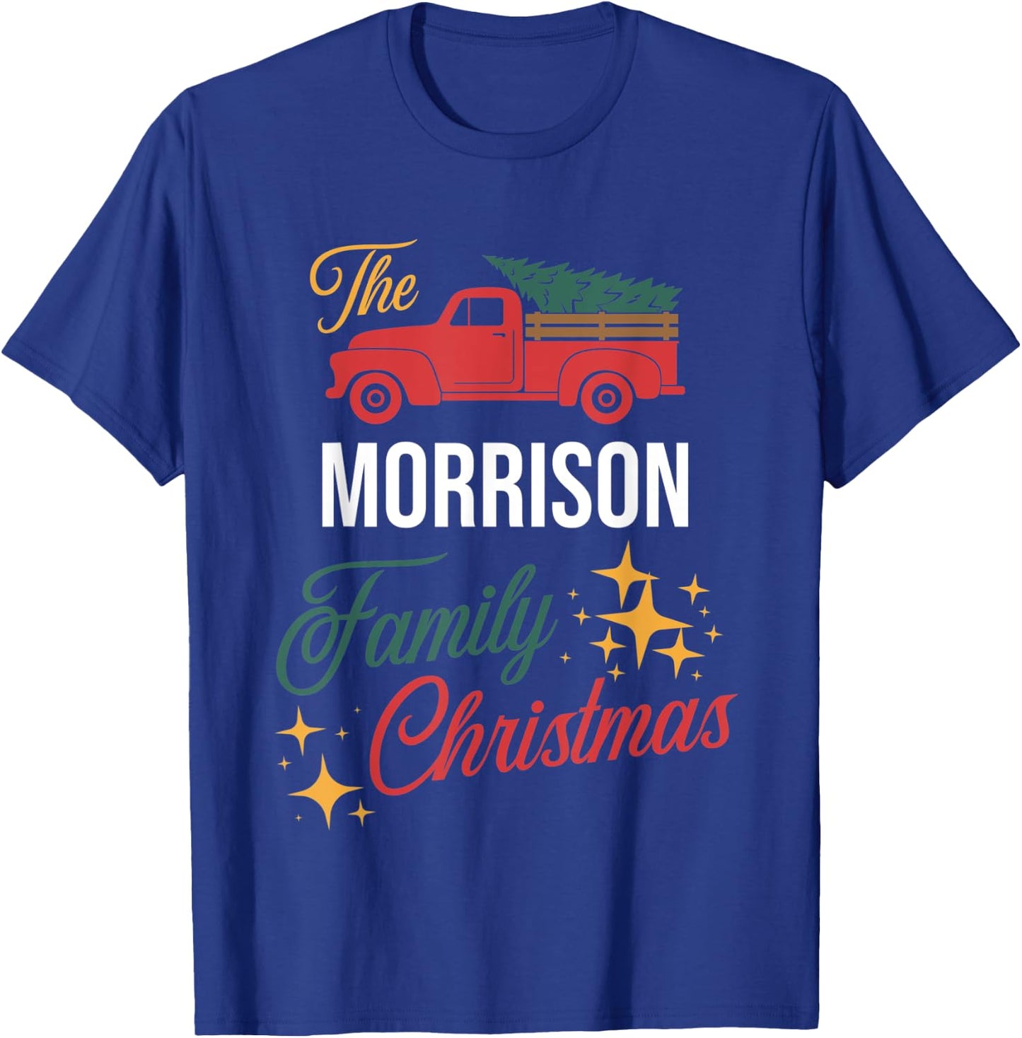 The Morrison Family Christmas Matching Pajamas Group Gift T-Shirt - T-Shirt | Royal