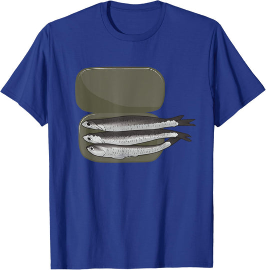 Anchovy Eater Loves Anchovies Canned Fish Food Pizza T-Shirt - T-Shirt | Royal