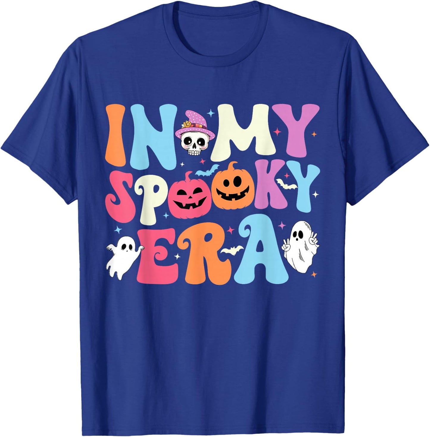 Halloween In My Spooky Era Halloween Ghost Groovy Halloween T-Shirt - T-Shirt | Royal